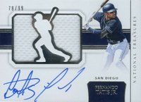 2018 Panini National Treasures Signature Jumbo Die-Cut #SJFTJ Fernando Tatis Jr. Baseball Card