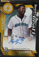2017 Bowman Platinum Tools of the Craft Autographs #KL Kyle Lewis Speed Baseball Card