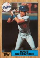 1987 Topps Tiffany #73 Dave Anderson Baseball Card