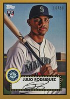 2022 Topps NSCC 1952 Topps Wrapper Redemption #CPWRJR Julio Rodriguez Gold Baseball Card