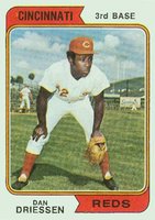 1974 Topps #341 Dan Driessen Baseball Card