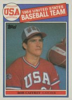 1985 Topps #394 Bob Caffrey 84 USA Baseball Team Baseball Card