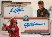 2024 Bowman Dual Bowman Prospect Autographs #DBPASC Dylan Crews/Paul Skenes Baseball Card