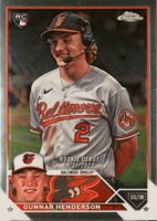 2023 Topps Chrome Update #USC208 Gunnar Henderson Baseball Card