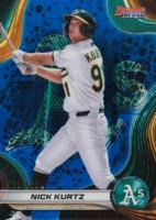 2024 Bowman's Best Top Prospects #TP14 Nick Kurtz Blue Refractor Baseball Card