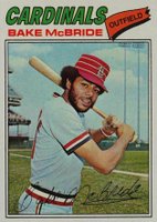 1977 Topps #516 Bake McBride Baseball Card