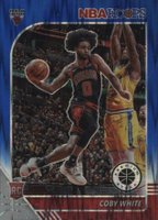 2019 Panini Hoops Premium Stock #204 Coby White Blue Flash Basketball Card