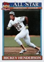 1991 O-Pee-Chee #391 Rickey Henderson Baseball Card