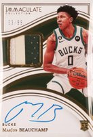 2022 Panini Immaculate Collection #111 Marjon Beauchamp Patch Autograph Basketball Card