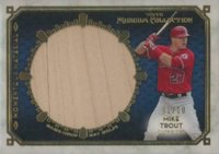 2014 Topps Museum Collection Jumbo Lumber Relic #MTR Mike Trout Gold Baseball Card