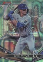 2022 Bowman's Best #13 Bobby Witt Jr. Aqua Lava Refractor Baseball Card