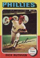 1975 Topps #267 Dick Ruthven Baseball Card