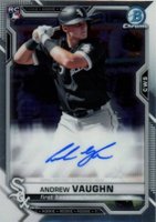 2021 Bowman Chrome Rookie Autographs #BCRAAV Andrew Vaughn Baseball Card