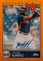 2020 Topps Brooklyn Collection Autographs #YAL Yordan Alvarez Orange Baseball Card
