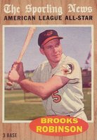 1962 Topps #468 Brooks Robinson All-Star Baseball Card