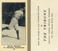 1916 Altoona Tribune #52 Jean Dubuc Baseball Card