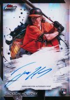 2024 Topps Finest Finest Autographs #FAJH Jackson Holliday Refractor Baseball Card