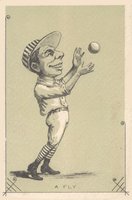 1900 Postcards & Trade # 1885 Heighton & Straught A Fly Baseball Card