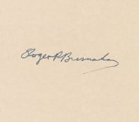 1999 Hall of Fame Autographs # Roger Bresnahan Index Card Baseball Card