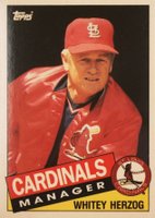 1985 Topps Tiffany #683 Whitey Herzog Baseball Card