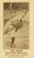 1923 William Paterson #5 Joe Bush Baseball Card