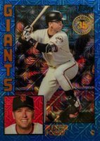 2019 Topps Silver Pack 1984 Chrome Promo  #27 Buster Posey Blue Refractor Baseball Card