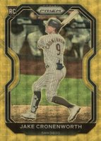 2021 Panini Prizm #235 Jake Cronenworth Gold Vinyl 1/1 Baseball Card