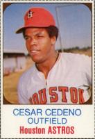 1975 Hostess #17 Cesar Cedeno Hand Cut Baseball Card
