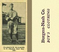 1916 Burgess-Nash Co. #183 Clarence Walker Baseball Card