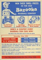1957 Topps #C25 Contest May 25th Baseball Card
