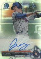2017 Bowman Draft Chrome Draft Picks Autographs  #CDAJP Joe Perez Refractor Baseball Card