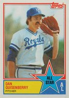 1983 Topps #396 Dan Quisenberry Baseball Card