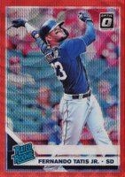 2019 Panini Donruss Optic #84 Fernando Tatis Jr. Red Wave Baseball Card