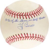 1999 Hall of Fame Autographs # Yogi Berra Ball Baseball Card