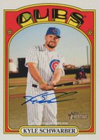 2021 Topps Heritage Real One Autographs #KS Kyle Schwarber Baseball Card
