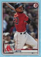 2020 Bowman #45 Mookie Betts Sky Blue Baseball Card