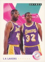 1991 Skybox #471 James Worthy/Magic Johnson Basketball Card
