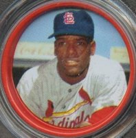 1963 Salada-Junket All-Star Baseball #3 Bob Gibson Baseball Card