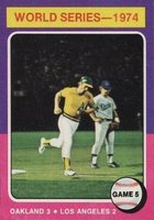 1975 Topps #465 World Series Game 5 Baseball Card