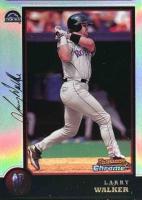 1998 Bowman Chrome #23 Larry Walker Refractor Baseball Card
