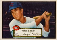 1952 Topps #69b Virgil Stallcup Black Back Baseball Card