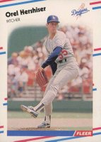 1988 Fleer #518 Orel Hershiser Baseball Card
