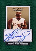 2005 Upper Deck Origins Old Judge Autographs #KG Ken Griffey Jr. Baseball Card
