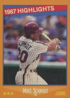 1988 Score #657 Mike Schmidt Highlights Baseball Card
