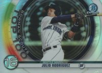 2020 Bowman Chrome Scouts' Top 100 #BTP16 Julio Rodriguez Baseball Card