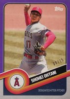 2020 Topps Brooklyn Collection #38 Shohei Ohtani Purple Baseball Card