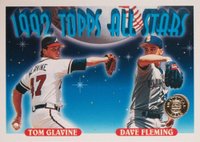 1993 Topps #410 Tom Glavine/Dave Fleming Colorado Rockies Inaugural Baseball Card