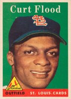 1958 Topps #464 Curt Flood Baseball Card