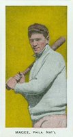 1911 George Close Candy # Sherry Magee Baseball Card