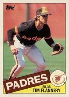 1985 Topps #182 Tim Flannery Baseball Card